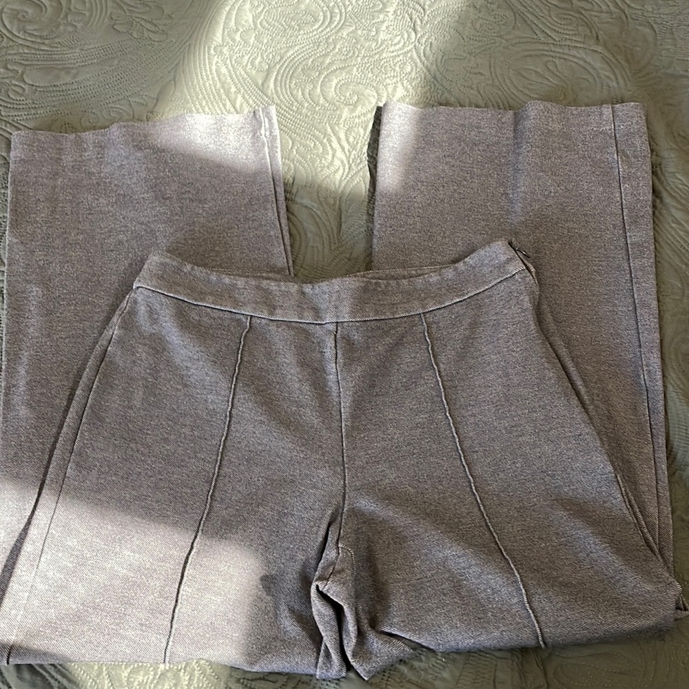 Ann Taylor Grey Wide Leg Pant